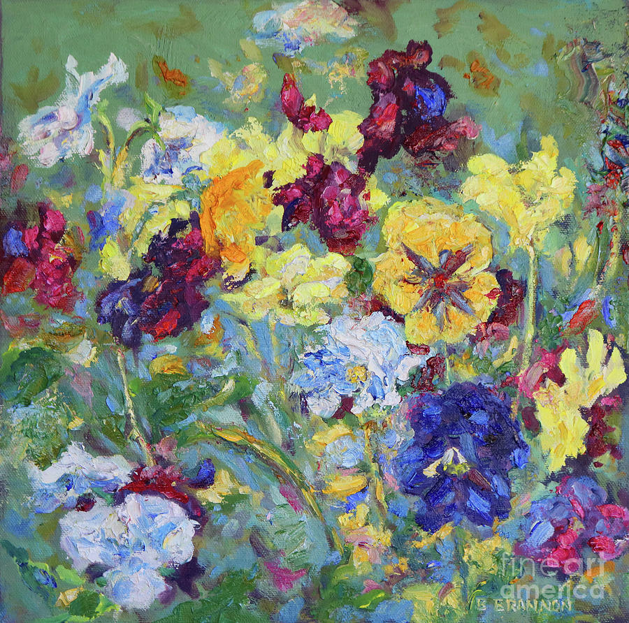 Pansies Painting By Brenda Brannon