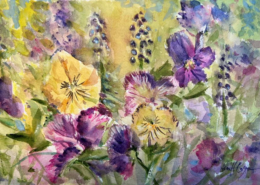 Pansy Frenzy Painting by Jean Costa - Fine Art America