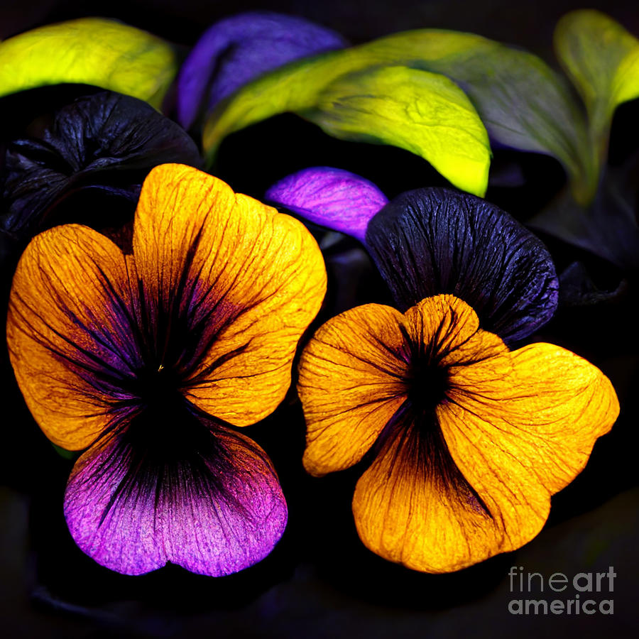 Flower Digital Art - Pansy by Sabantha