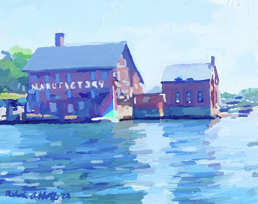 Paint  Factory Gloucester Harbor Painting by Melissa Abbott