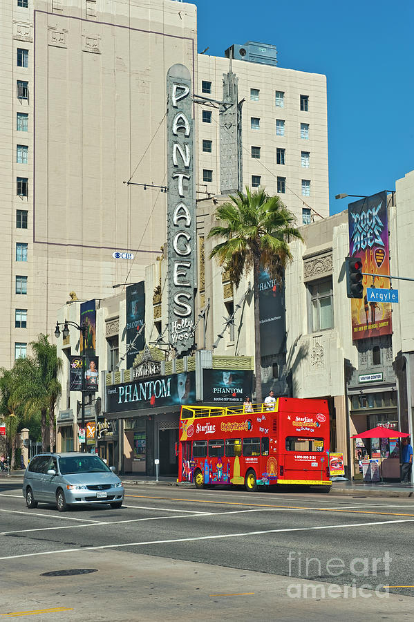 Pantages Theater Hollywood  Photograph by David Zanzinger