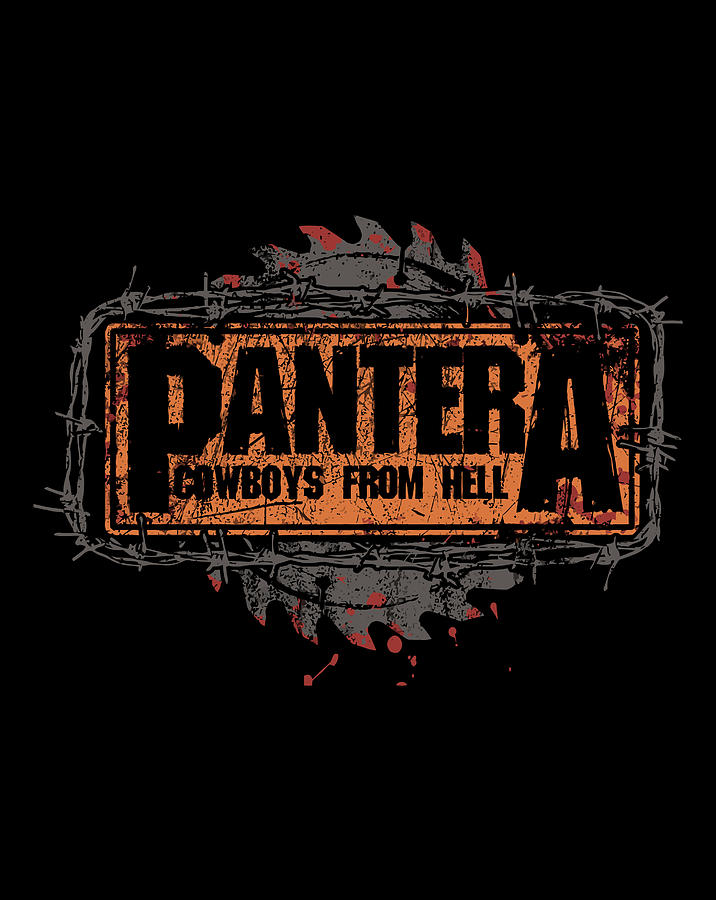 Pantera Official Cowboys From Hell Saw Long Sleeve Shirt Digital Art by ...