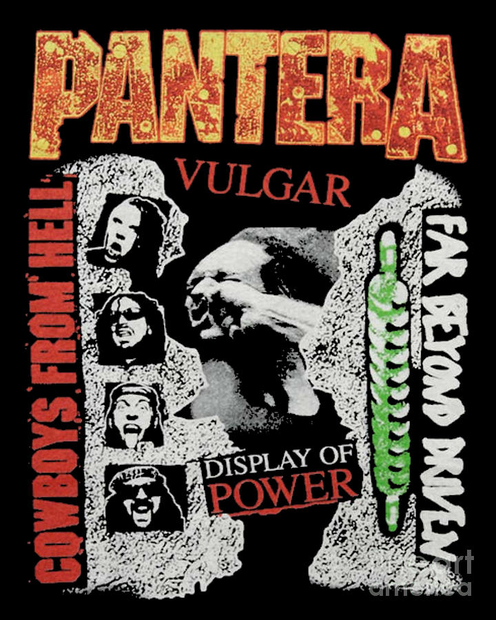 Pantera Vulgar Display Of Power Digital Art by Kellie Lubowitz - Pixels