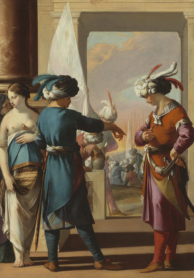 Panthea, Cyrus, and Araspas Painting by Laurent de La Hyre
