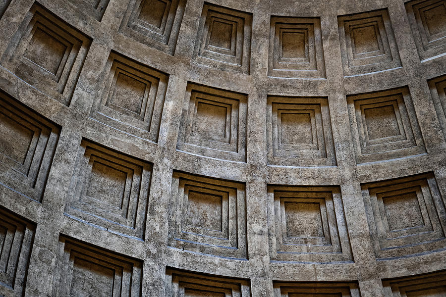 Pantheon Dome Details Photograph by Artur Bogacki