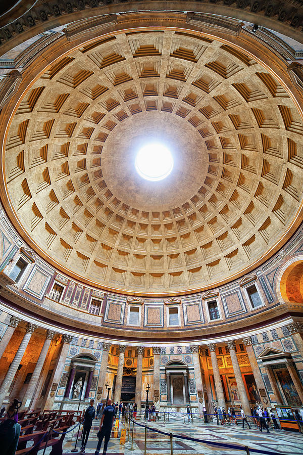 Pantheon Interior in Rome Photograph by Artur Bogacki