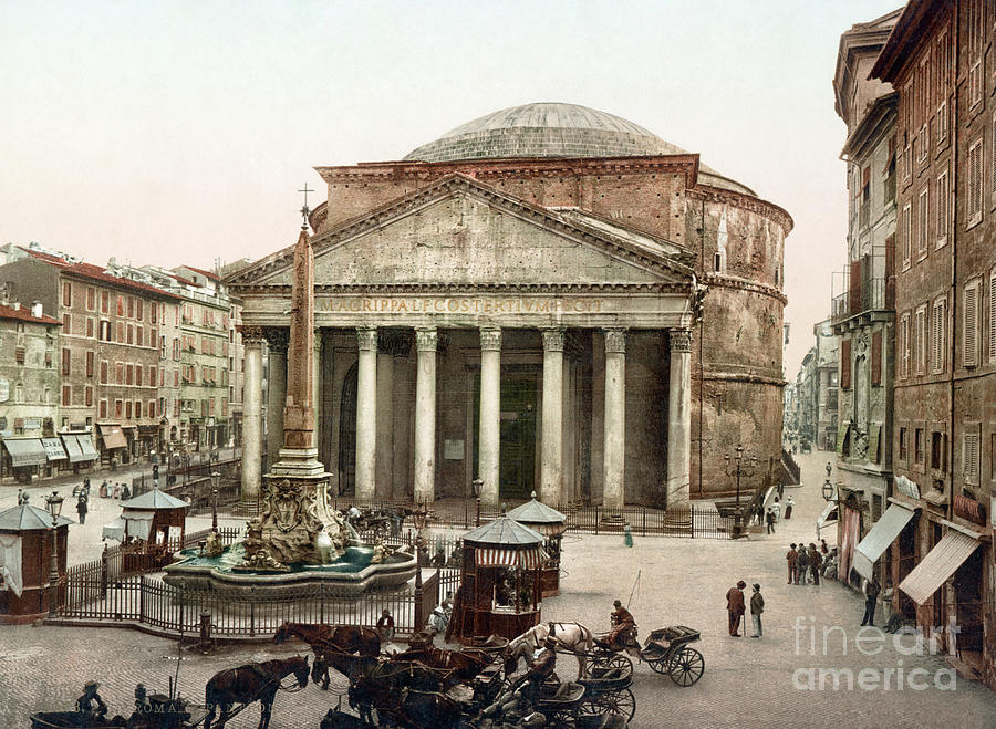 Pantheon, Rome, c1898 Photograph by Granger