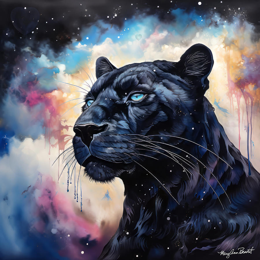 Panther Medicine #2 Digital Art by Mary Ann Benoit