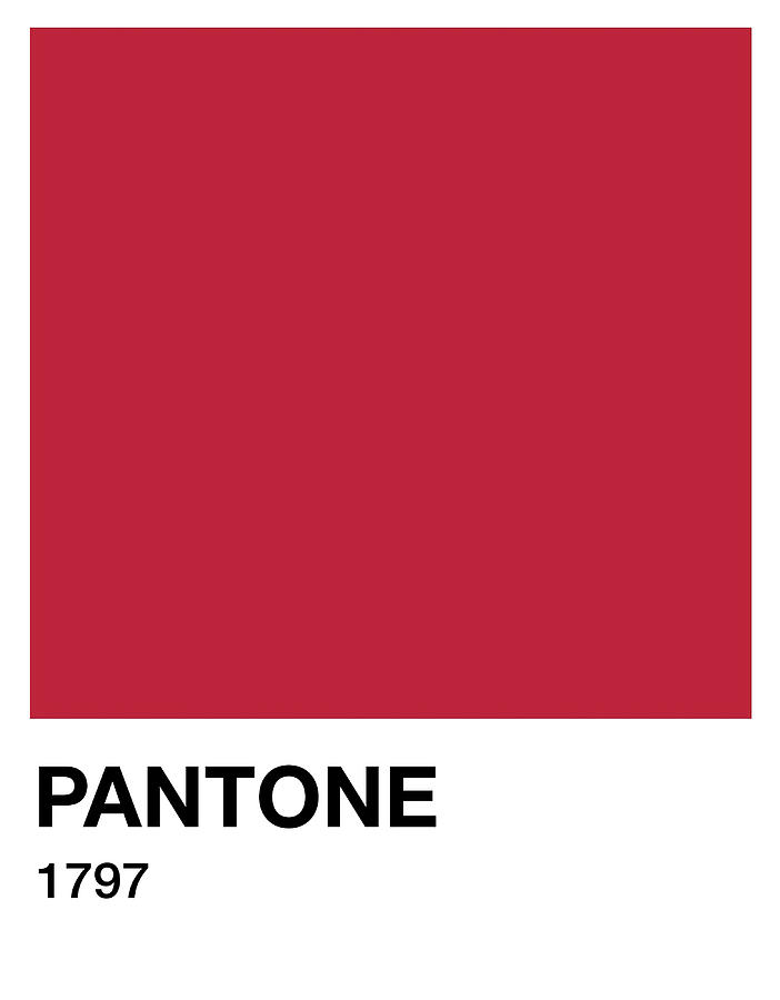 Pantone 1797 Poster hippie Painting by Turner Joanne | Fine Art America