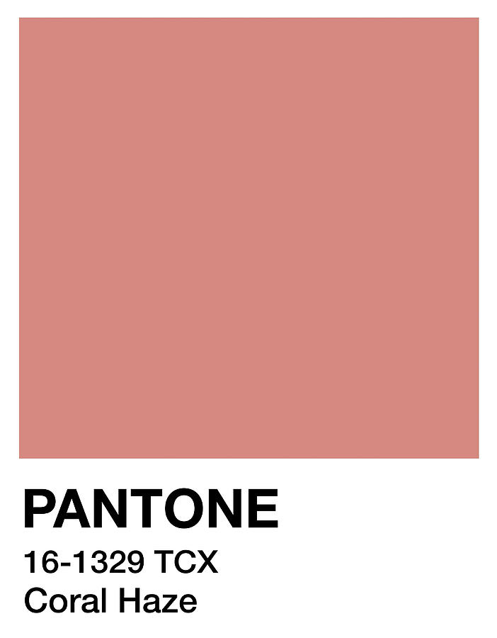 Pantone Coral Haze Poster cool Painting by Selina Wendy | Fine Art America