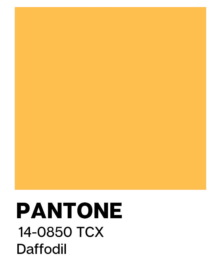 Pantone Daffodil Poster cool blue Painting by Butler Phillips | Pixels