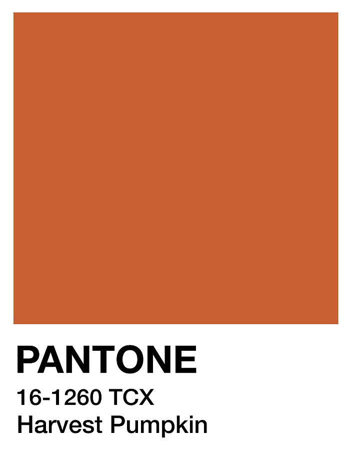 Pantone Harvest Pumpkin Poster cool Painting by Roxanne Owen | Fine Art ...