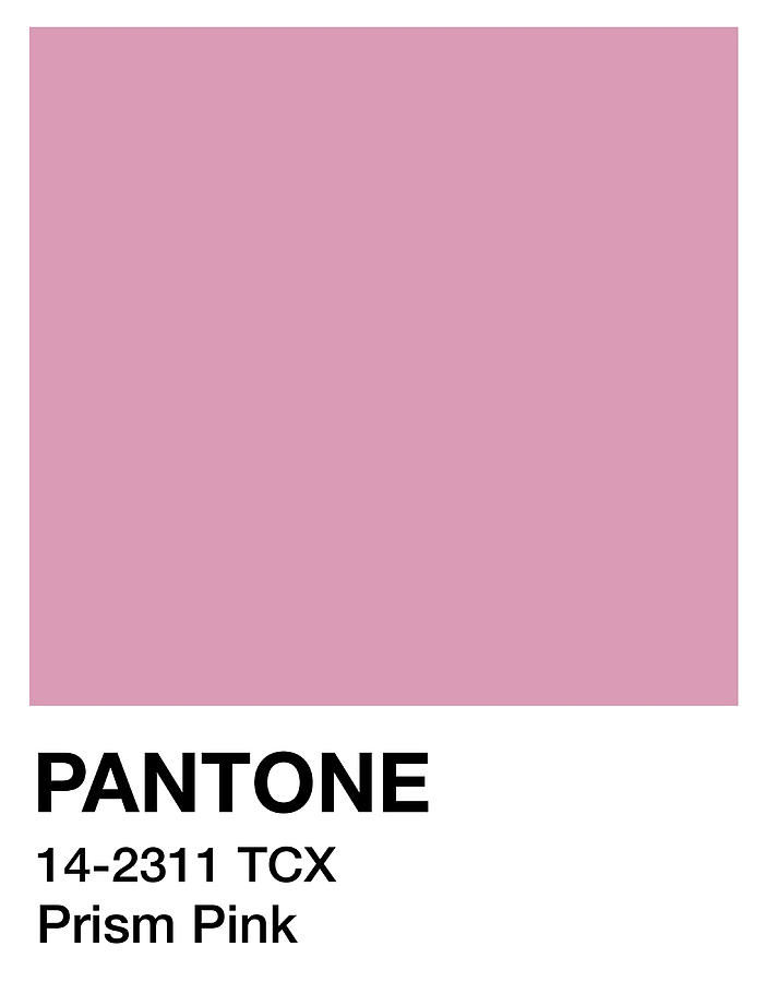 Pantone Prism Pink red Painting by Evie Keeley - Pixels