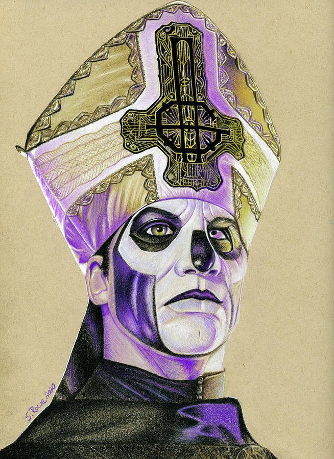 Papa III Colored Pencil Drawing by Shawna Rowe
