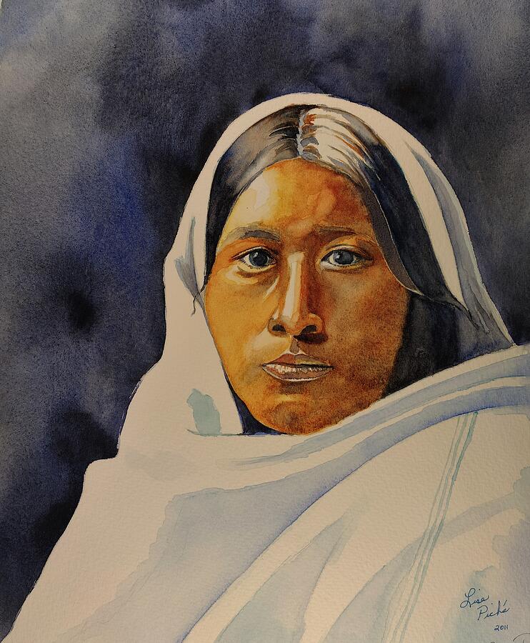 Portrait Painting - Papago Women by Lise PICHE