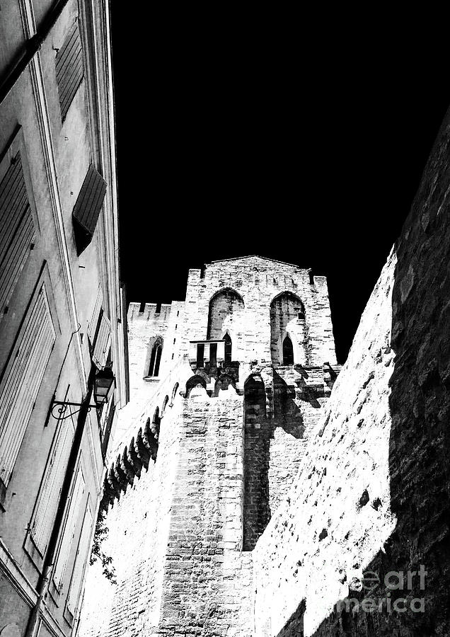 Papal Palace Light and Shadows in Avignon Photograph by John Rizzuto