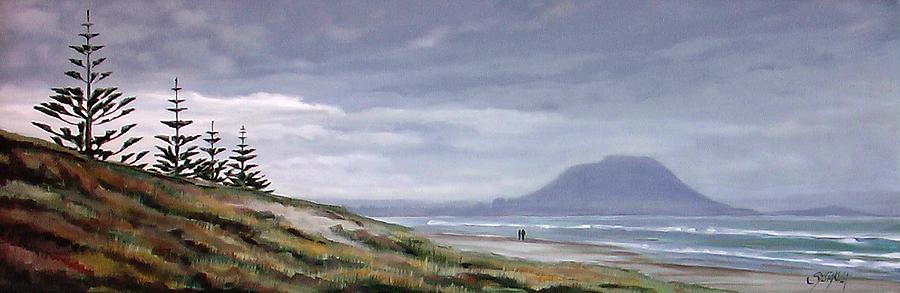 Papamoa Beach 140108 #1 Painting by Sylvia Kula