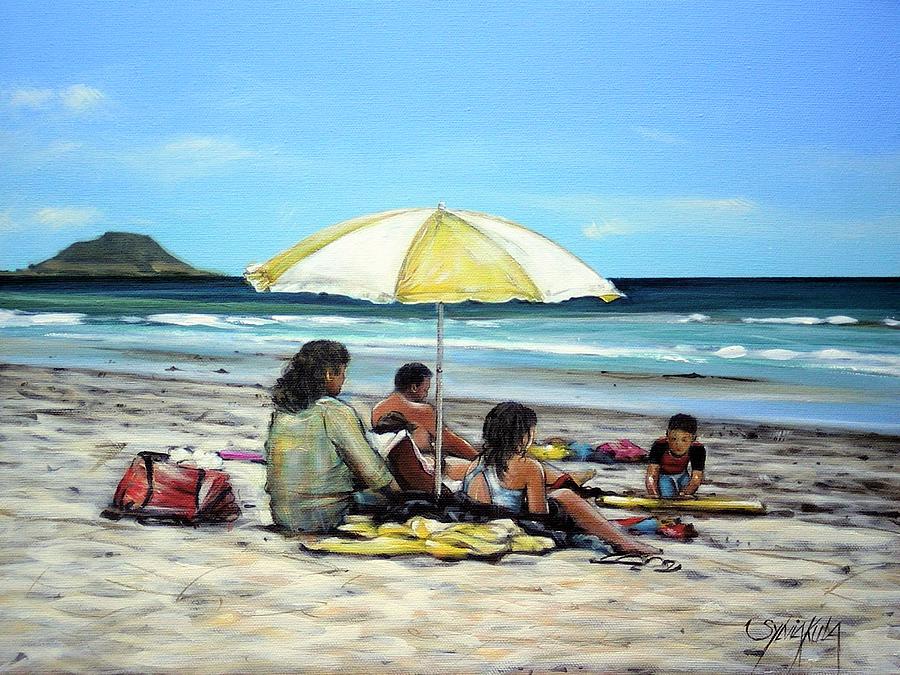 Papamoa Beach 161109 Painting by Sylvia Kula