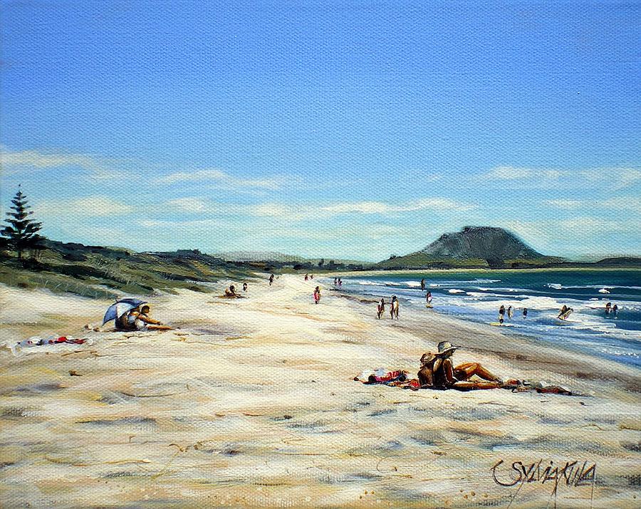 Papamoa Beach 281109 Painting by Sylvia Kula