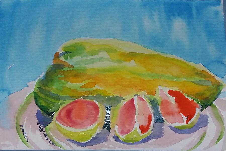 Papaya and Guava Painting by James McCormack