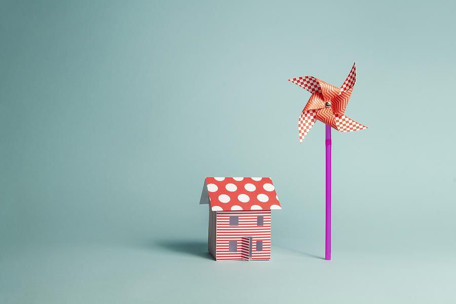 Paper Home and Paper Windmill Photograph by Catherine MacBride