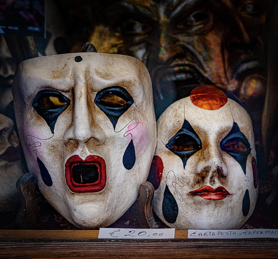 Paper Mache Masks Photograph by David Downs