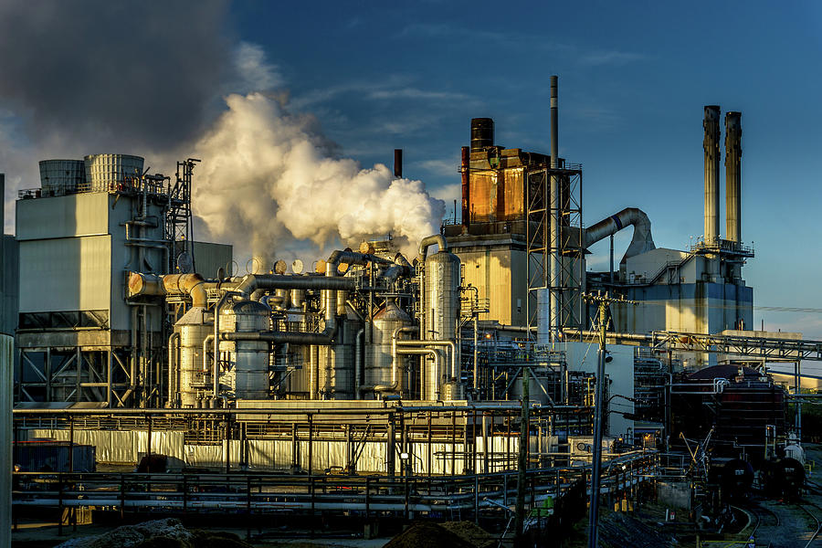 Paper Mill Franklin Virginia Photograph By James Talley Pixels