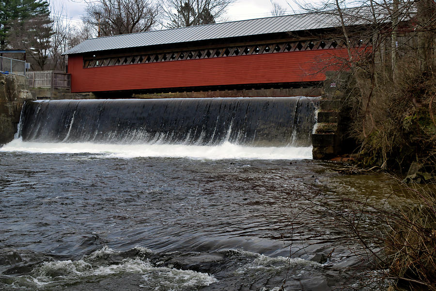 Paper Mill Village Covered Bridge Photograph by Chris Washburn Fine Art America
