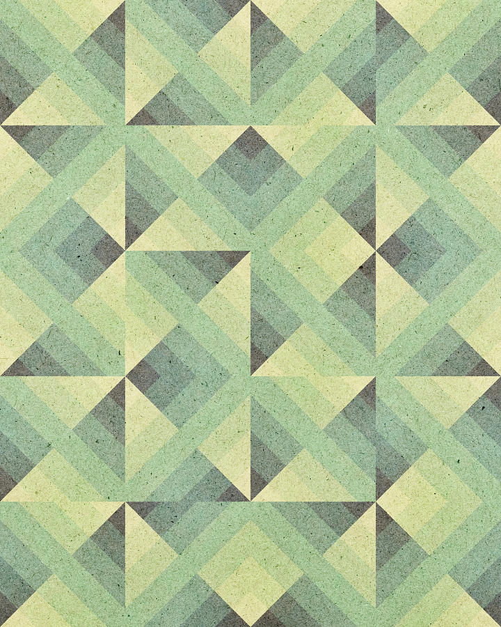 paper with Art Deco geometric pattern Photograph by Billnoll