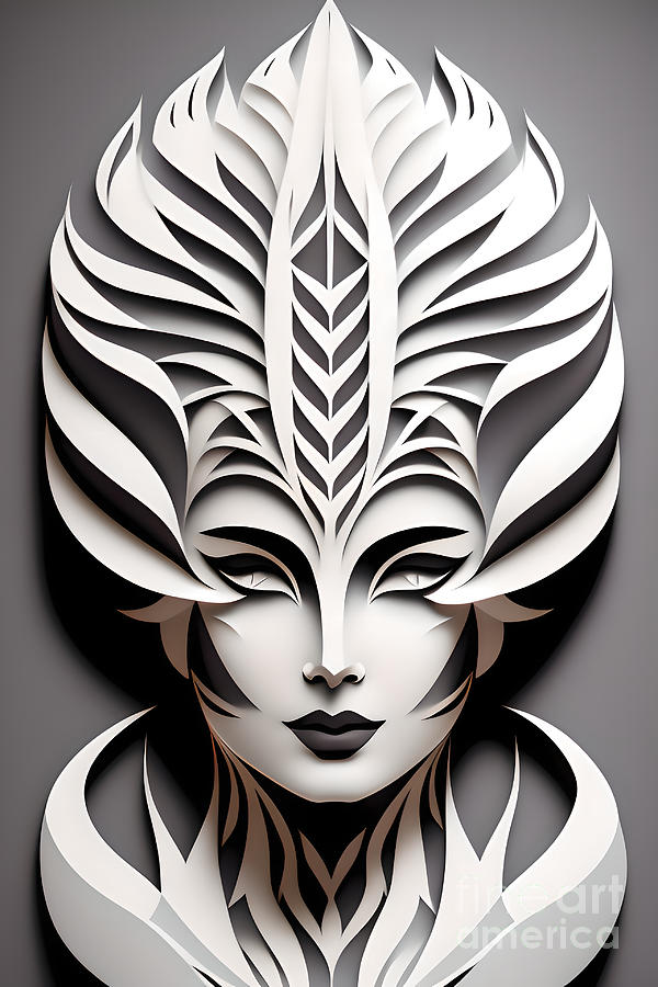 Papercut Portrait - 3 Digital Art by Philip Preston - Fine Art America