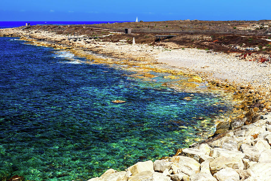 Paphos Beach in Cyprus Photograph by John Rizzuto