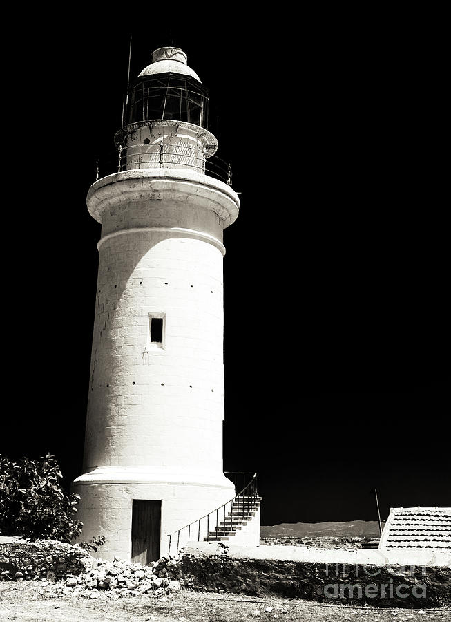 Unique Photograph - Paphos Lighthouse in Cyprus by John Rizzuto