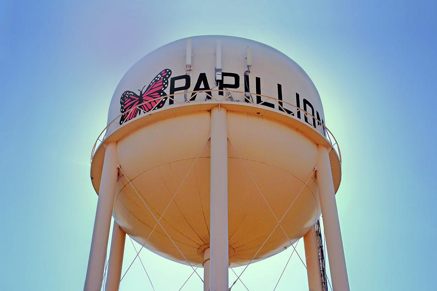 Papillion - Water Tower Photograph by Nikolyn McDonald - Pixels