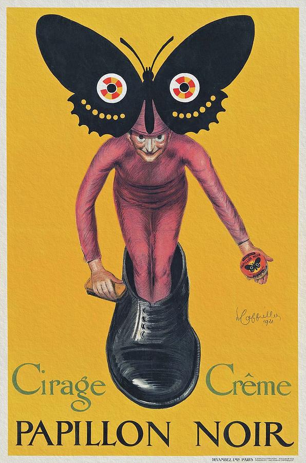 Papillon Noir 1921 Poster Painting by Vincent Monozlay