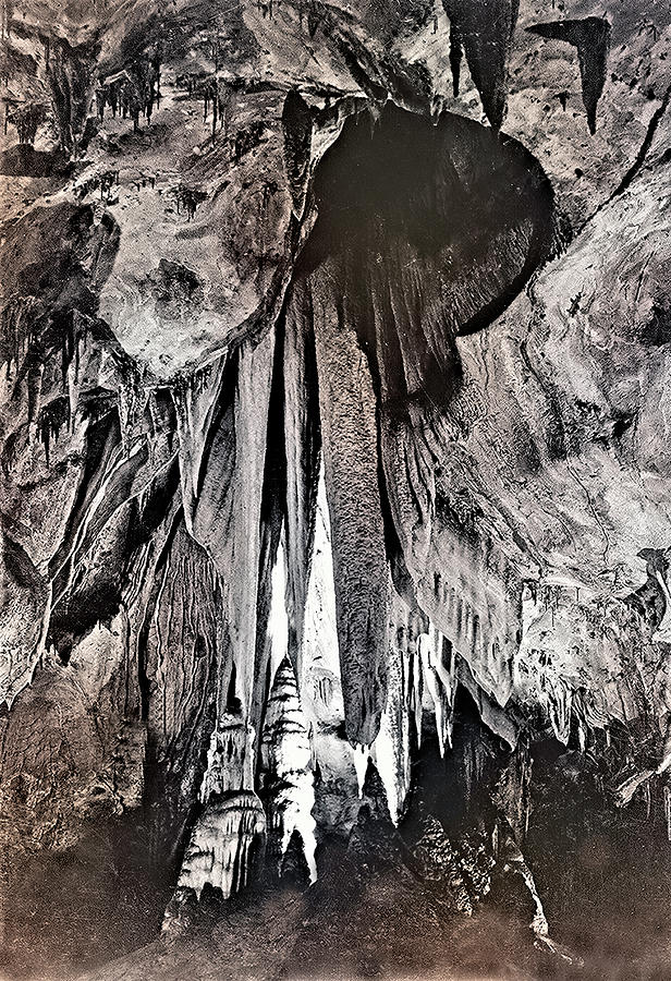 Papoose Room Onyx Drapes Carlsbad Caverns Photograph by Ansel Adams