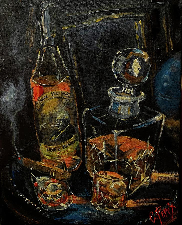 Pappy for Two Painting by Carole Foret