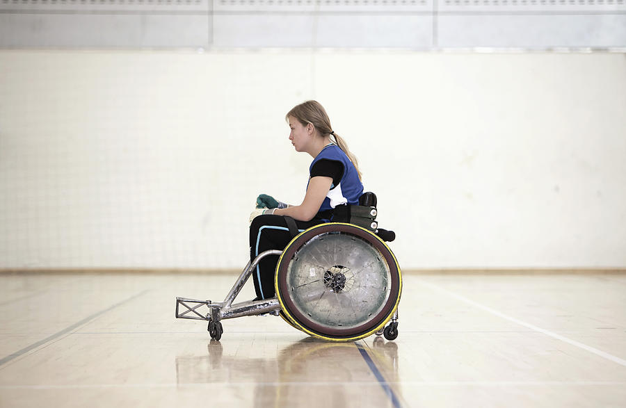 Para rugby player in wheelchair Photograph by Thomas Busk