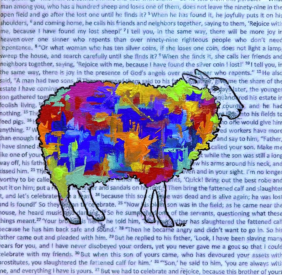 parable-of-the-lost-sheep-mixed-media-by-purnima-and-walter-bowen