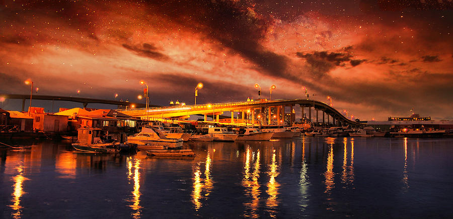Paradise Bridge Sunset Photograph