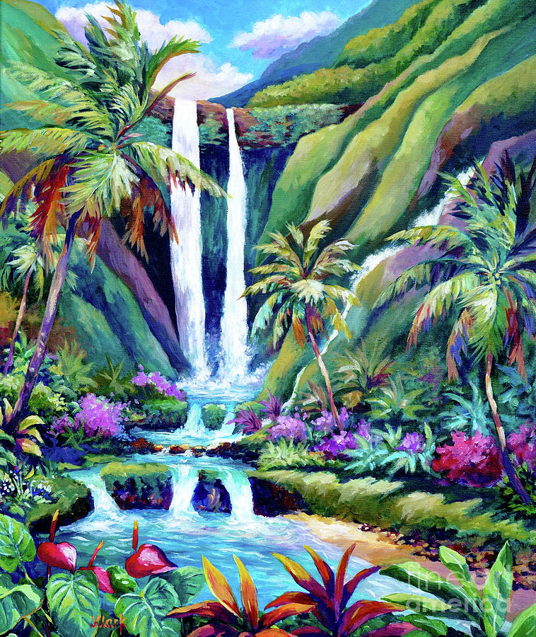Paradise Falls - Back To Nature Painting