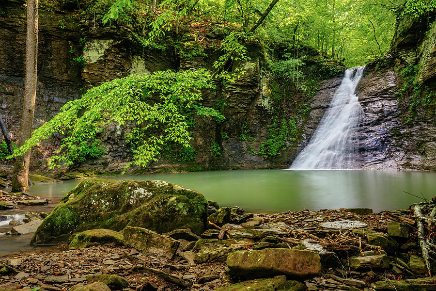 Spring Photograph - Paradise Falls in the Upper Buffalo Wilderness of Arkansas by Jeff Rose
