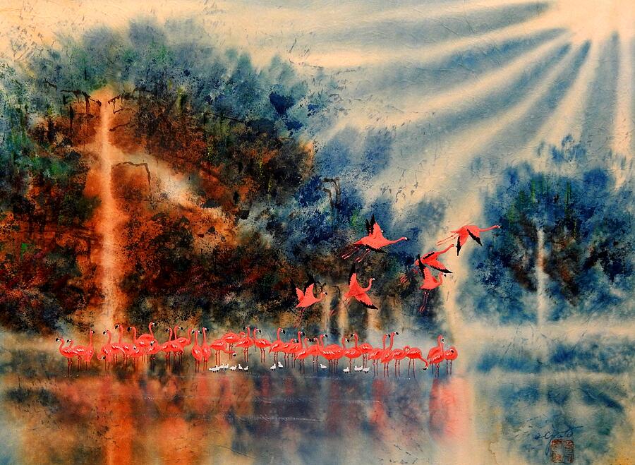 Paradise Flight Painting by John YATO
