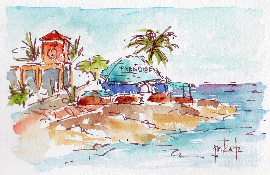 Paradise Georgetown Grand Cayman Painting by Pat Katz