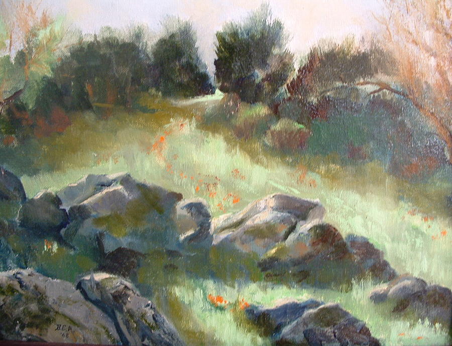 Landscape Painting - Paradise on the road to Rancho Guejito by Bryan Alexander Landscape Painting - Paradise on the road to Rancho Guejito by Bryan Alexander