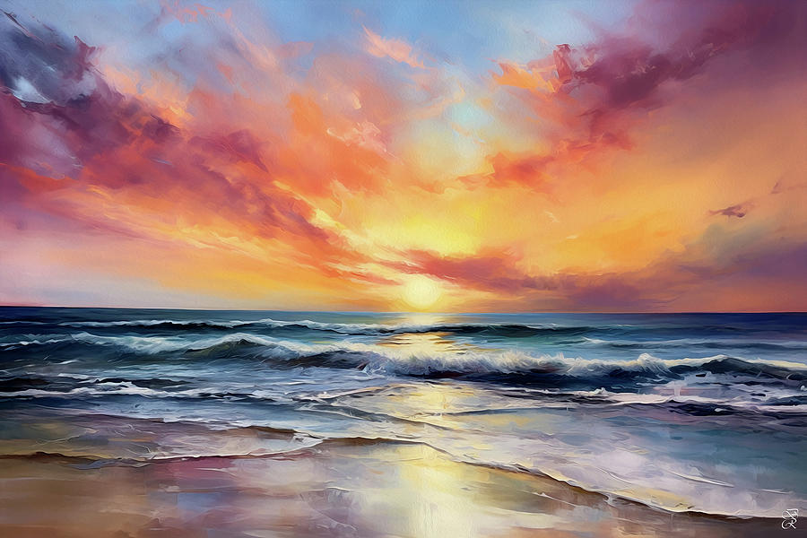 Paradise Sunrise Digital Art by Ben Rekemeyer - Fine Art America