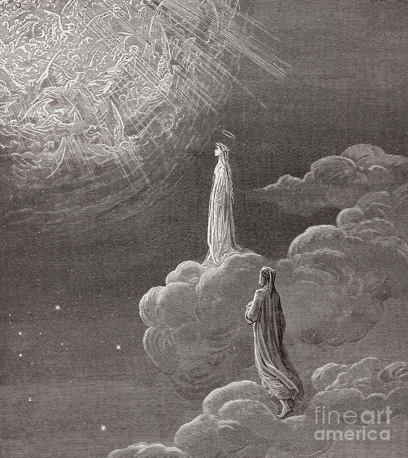 Paradiso, Canto 14 Drawing by Gustave Dore - Pixels