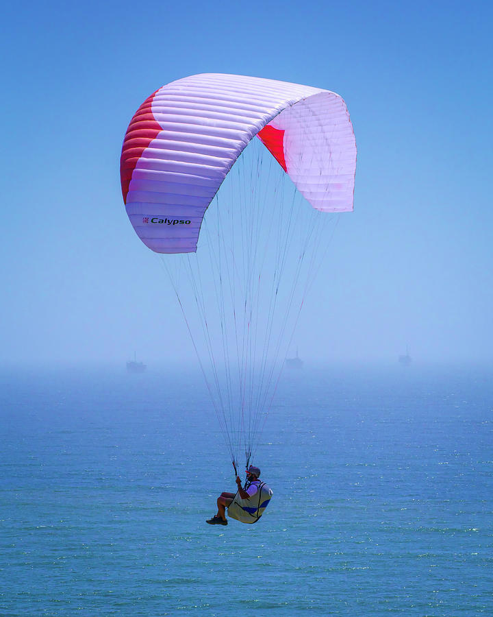 Paragliding on a Breezy Afternoon 11 5.30.22 Photograph by Lindsay Thomson