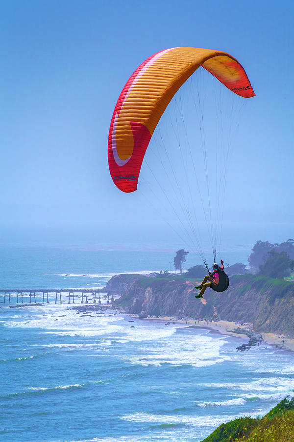 Paragliding on a Breezy Afternoon 12 5.30.22 Photograph by Lindsay Thomson