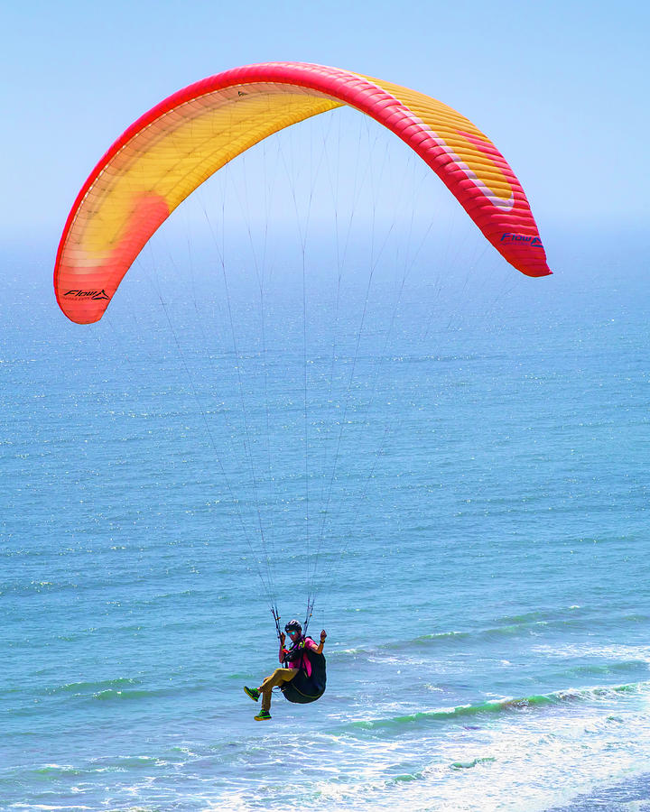Paragliding on a Breezy Afternoon 13 5.30.22 Photograph by Lindsay Thomson