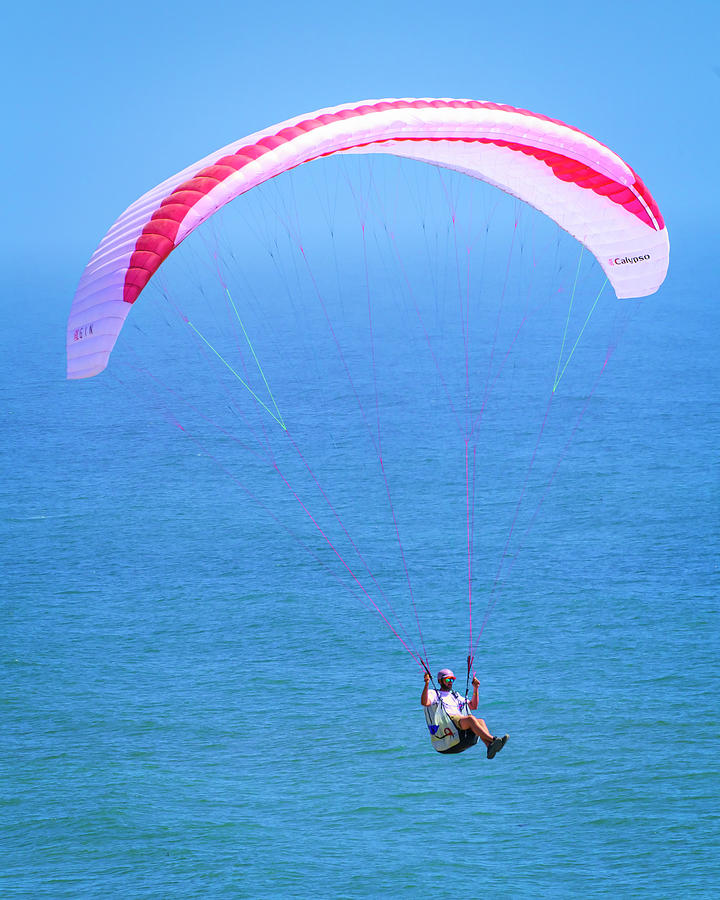 Paragliding on a Breezy Afternoon 14 5.30.22 Photograph by Lindsay Thomson